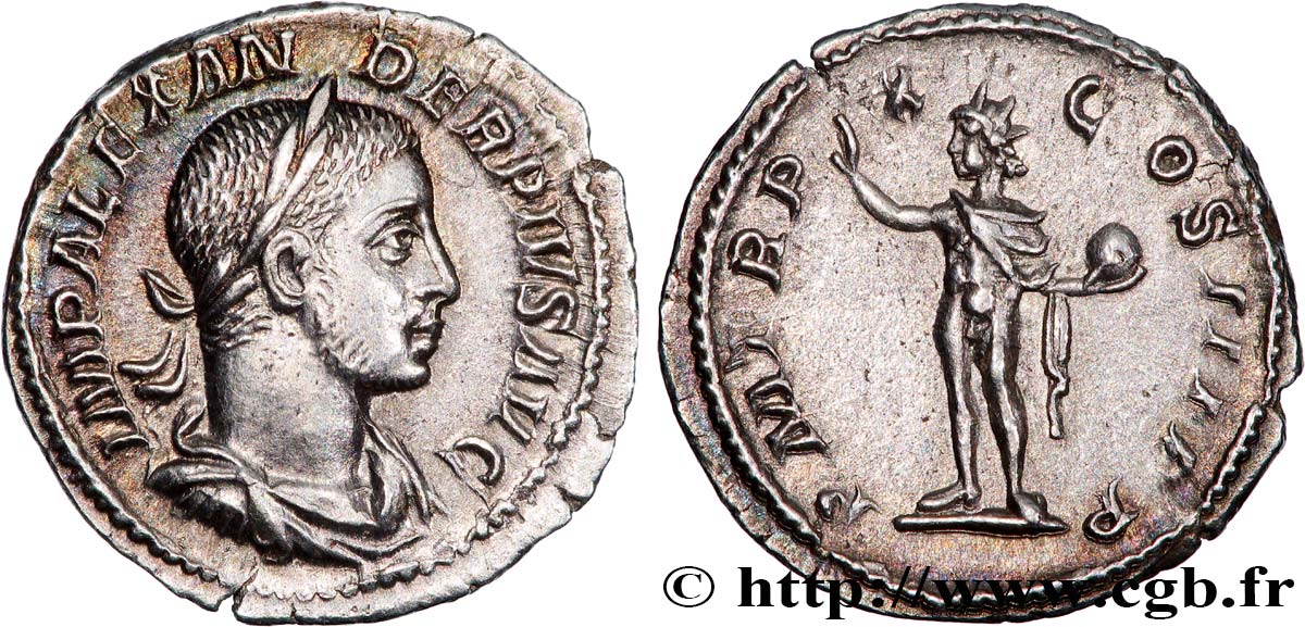 SEVERUS ALEXANDER  Denier MS