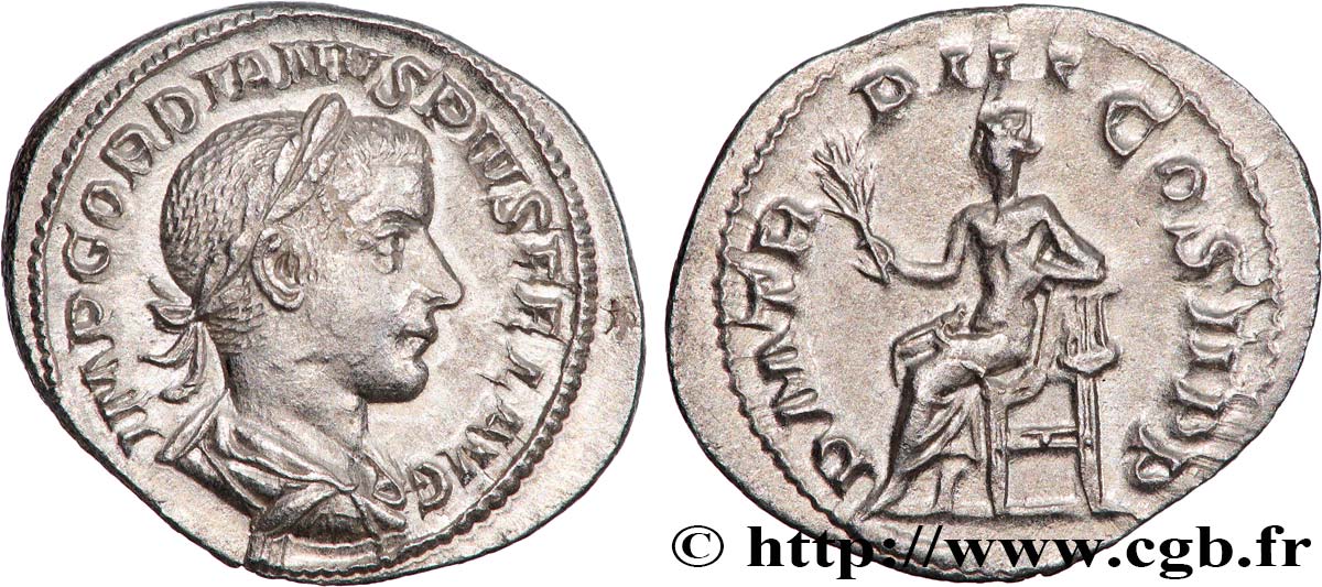 GORDIAN III Denier MS/AU