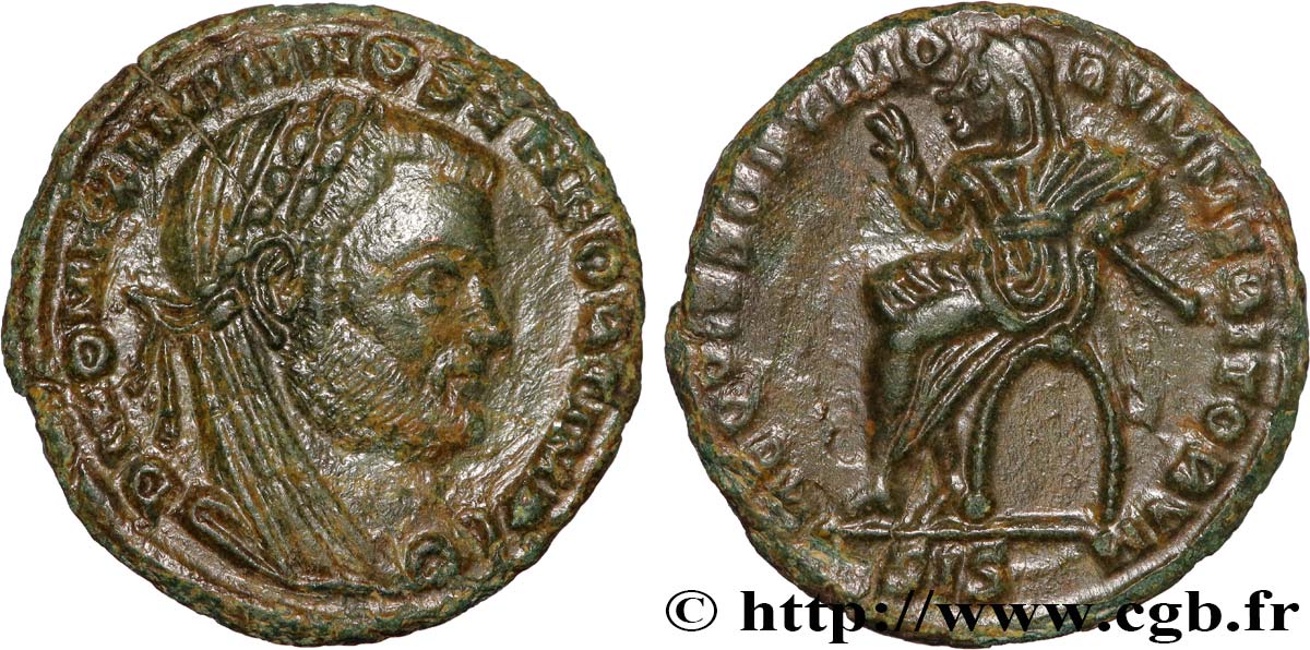 MAXIMIANUS HERCULIUS Demi-follis ou demi-nummus AU