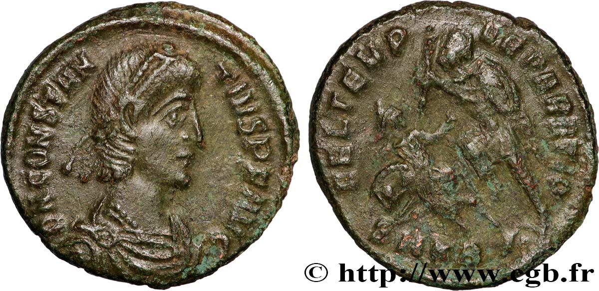 CONSTANTIUS II Maiorina réduite, (PB, Æ 3) fVZ