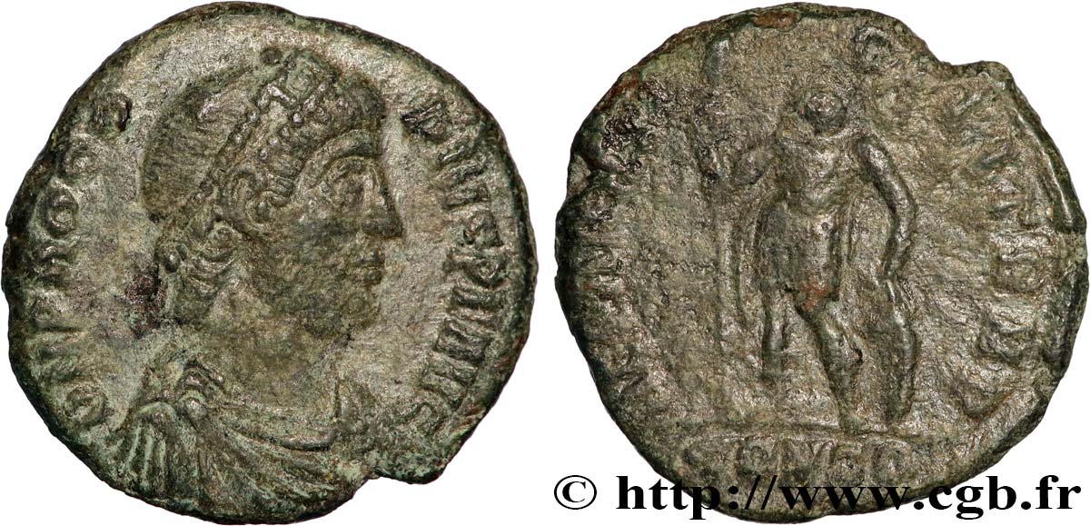 PROCOPIUS Maiorina ou nummus, (PB, Æ 3) AU/VF