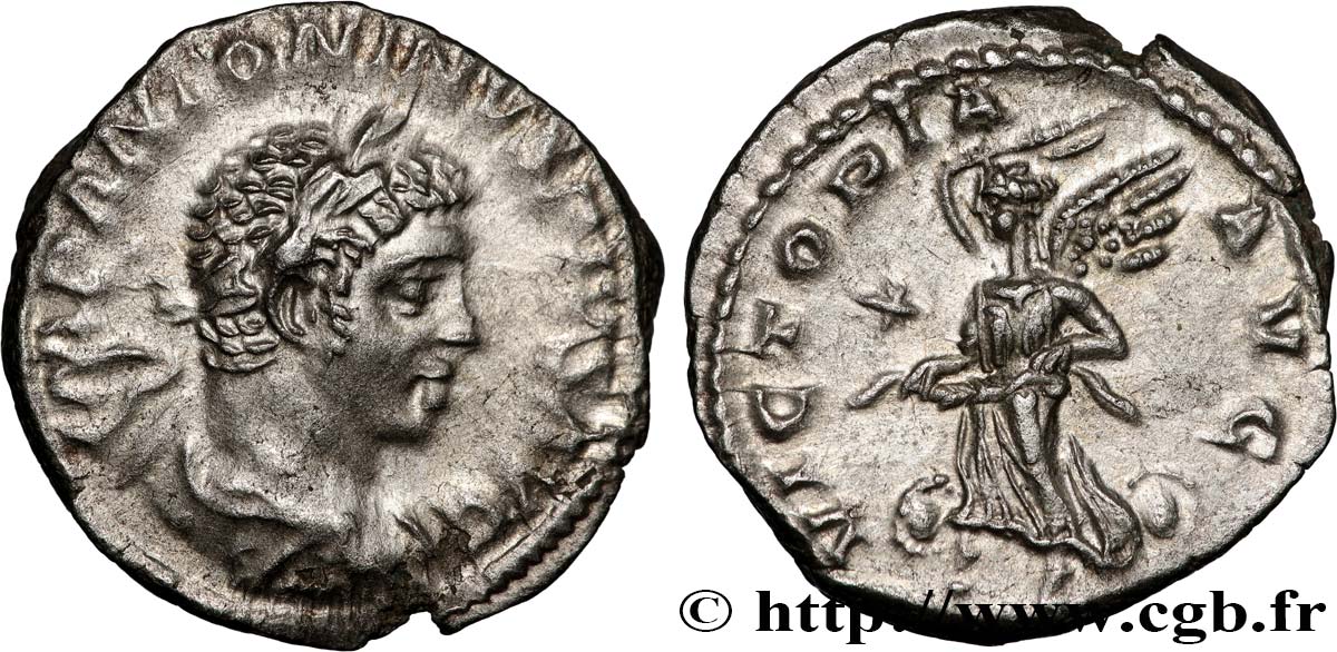 ELAGABALUS Denier AU