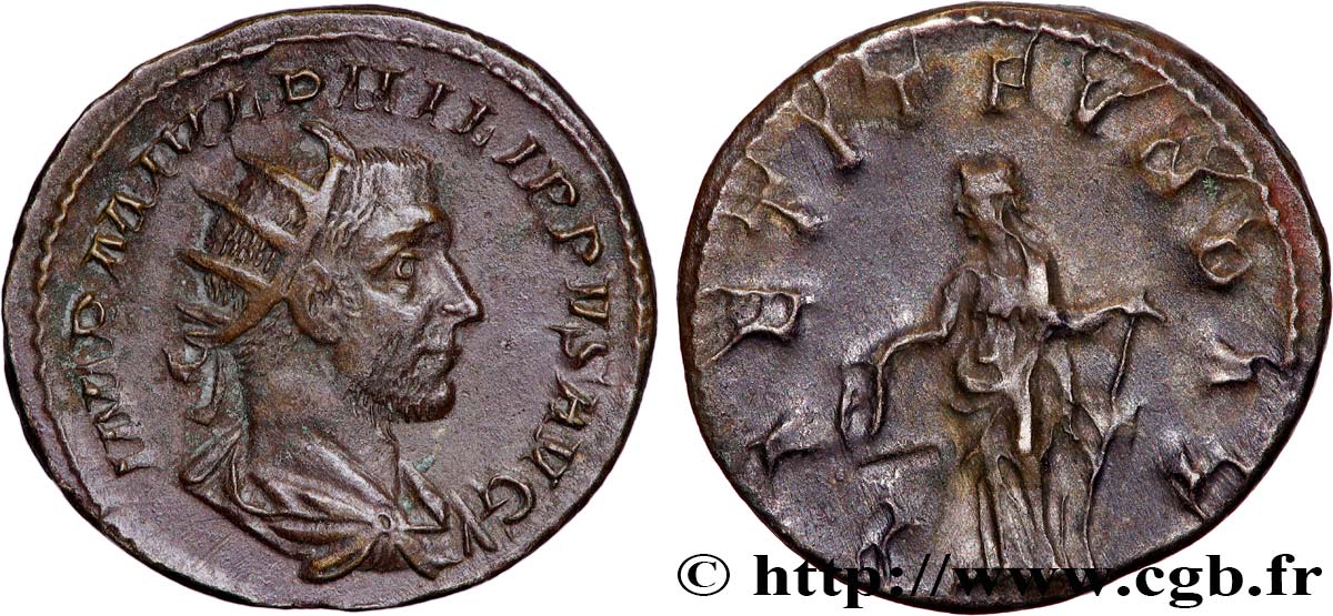 PHILIPPE Ier L ARABE Antoninien TTB+/TTB