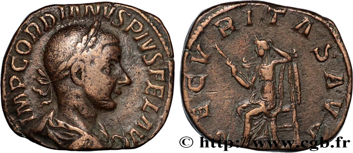 GORDIAN III Sesterce VF