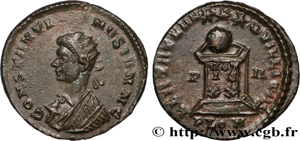 CONSTANTINO II Centenionalis ou nummus MBC+