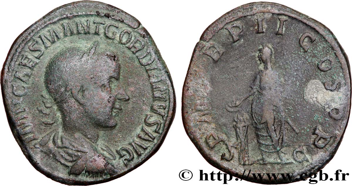 GORDIANUS III Sesterce fSS