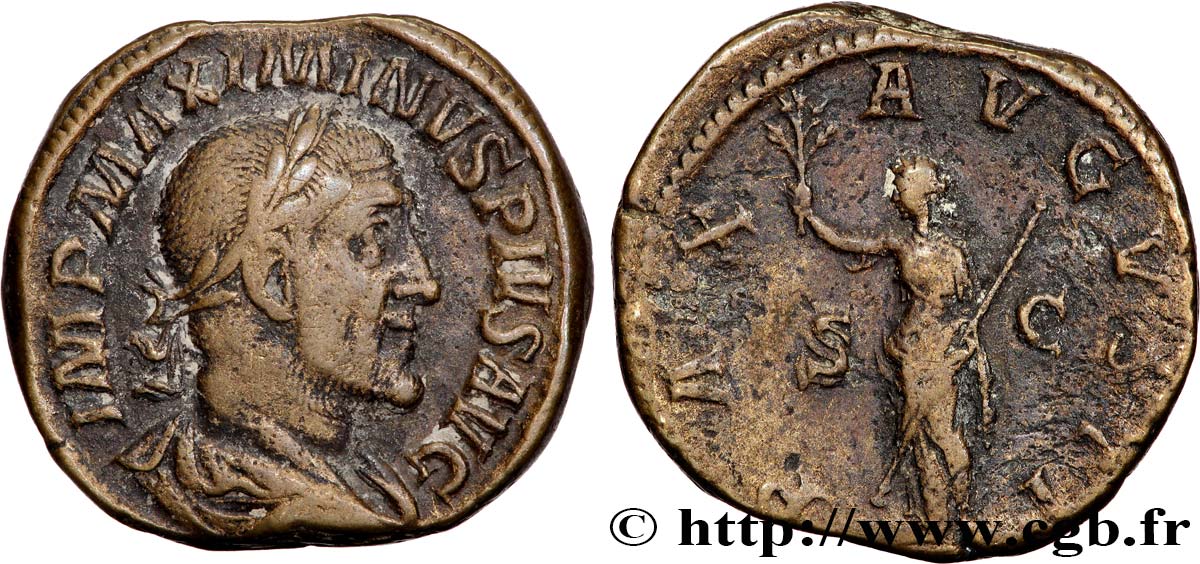 MAXIMINUS I THRAX Sesterce SS/fSS