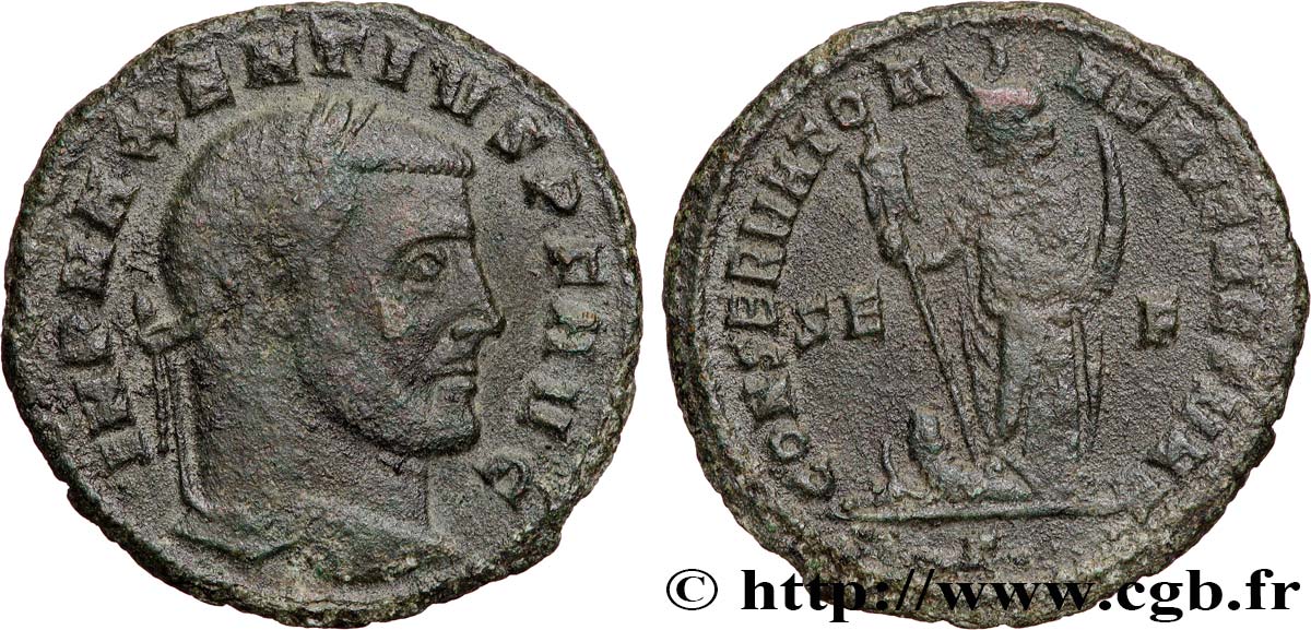 MAXENTIUS Follis ou nummus SS