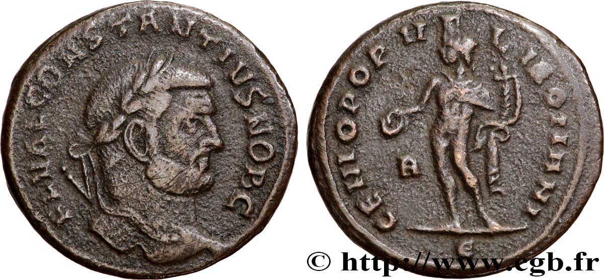 CONSTANCE Ier CHLORE Follis ou nummus TTB