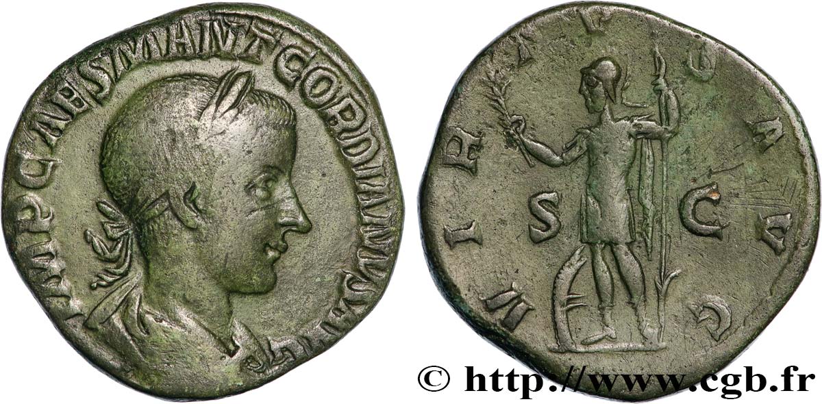 GORDIAN III Sesterce XF