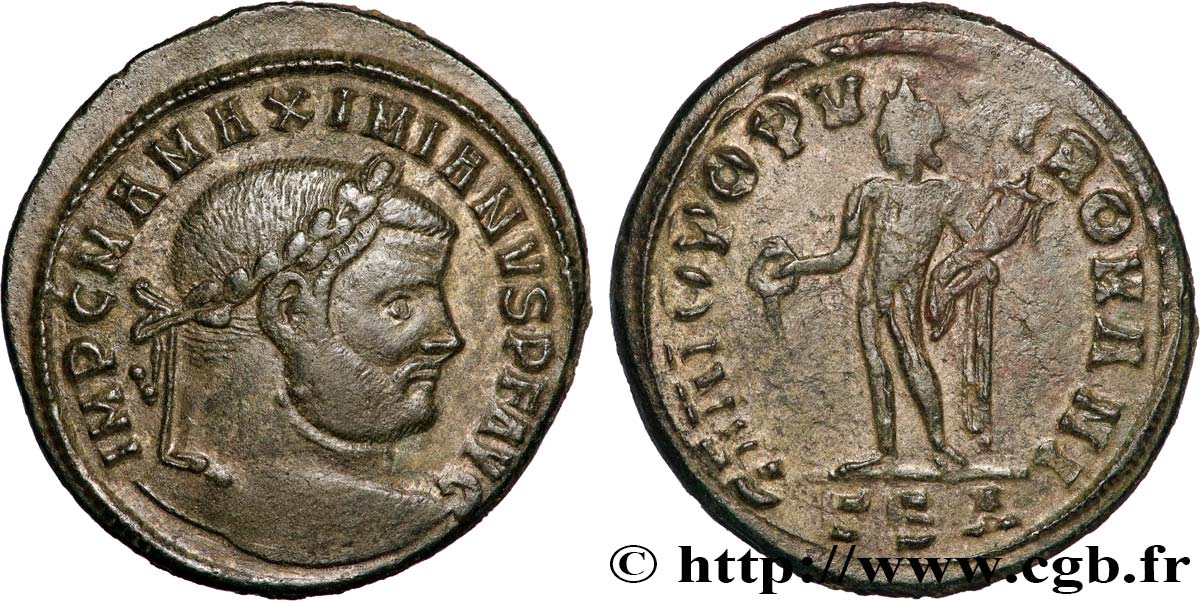 MAXIMIANUS HERCULIUS Follis ou nummus fVZ/SS