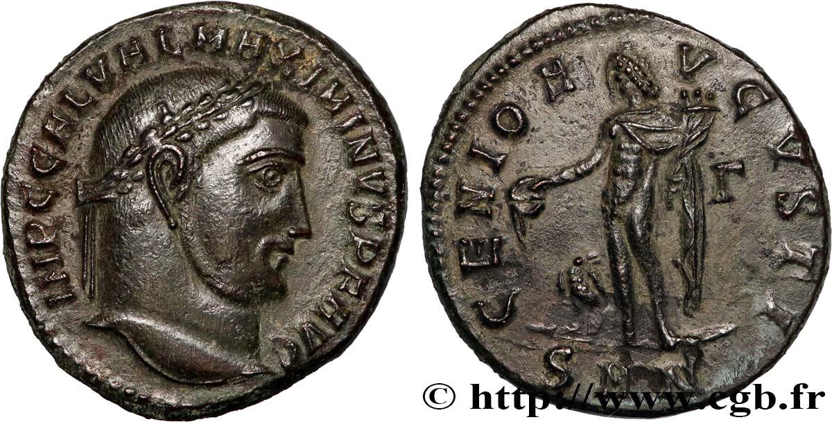 MAXIMINUS II DAZA Follis ou nummus VZ