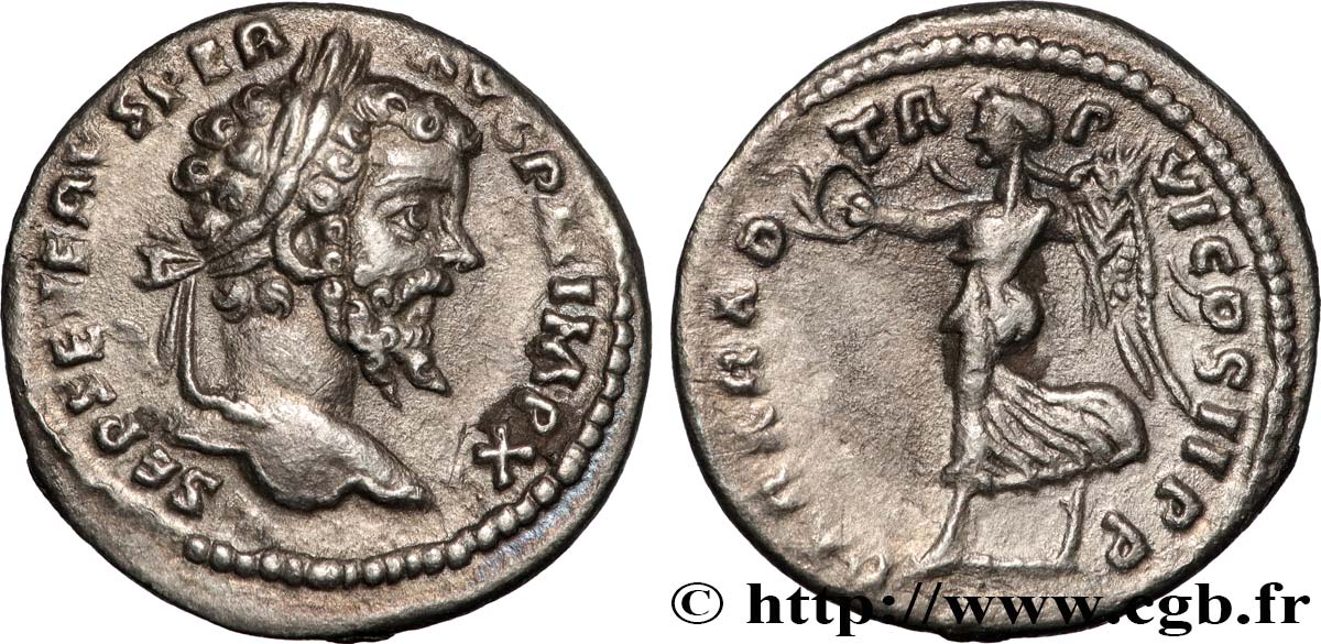 SEPTIMIUS SEVERUS Denier AU/XF