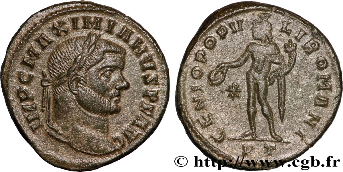 MAXIMIANUS HERCULIUS Follis ou nummus AU/AU