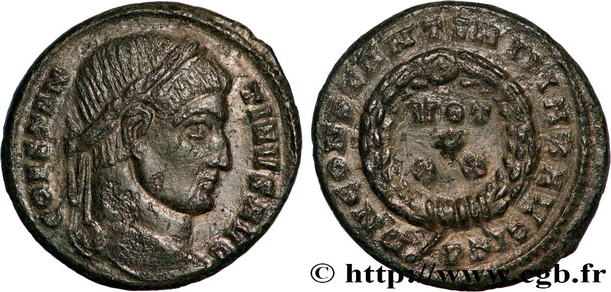 CONSTANTINO I EL MAGNO Centenionalis ou nummus MBC+