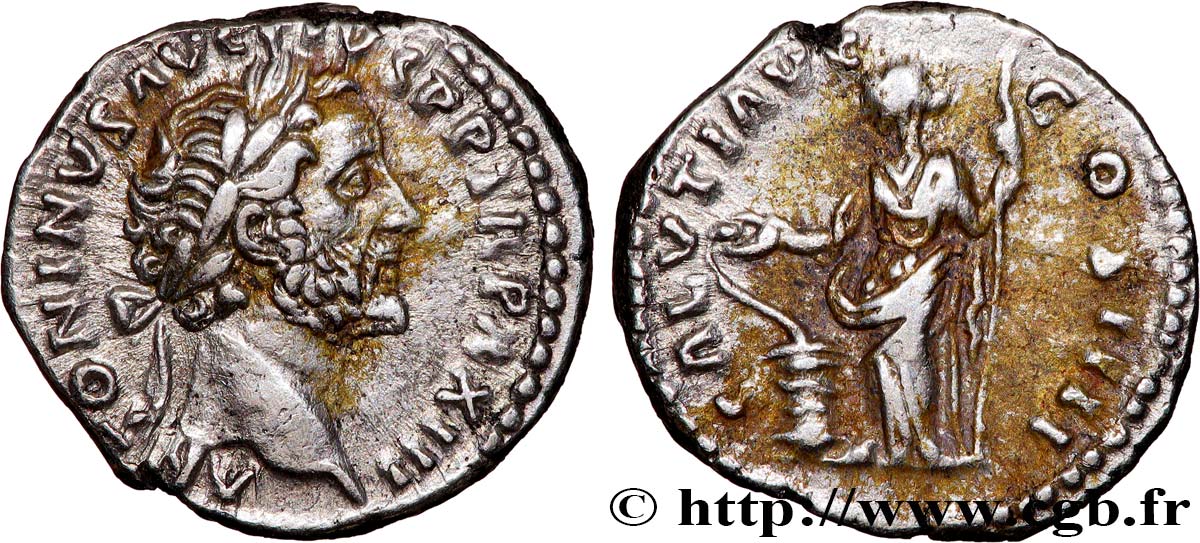ANTONINUS PIUS Denier AU/XF
