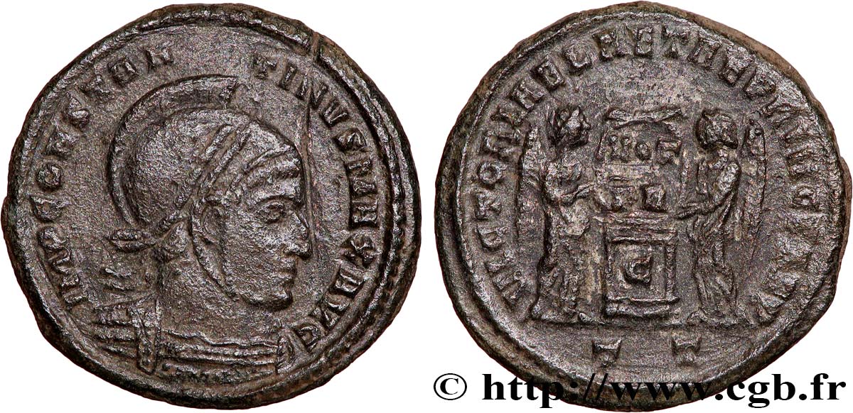 CONSTANTINO I EL MAGNO Centenionalis ou nummus MBC+