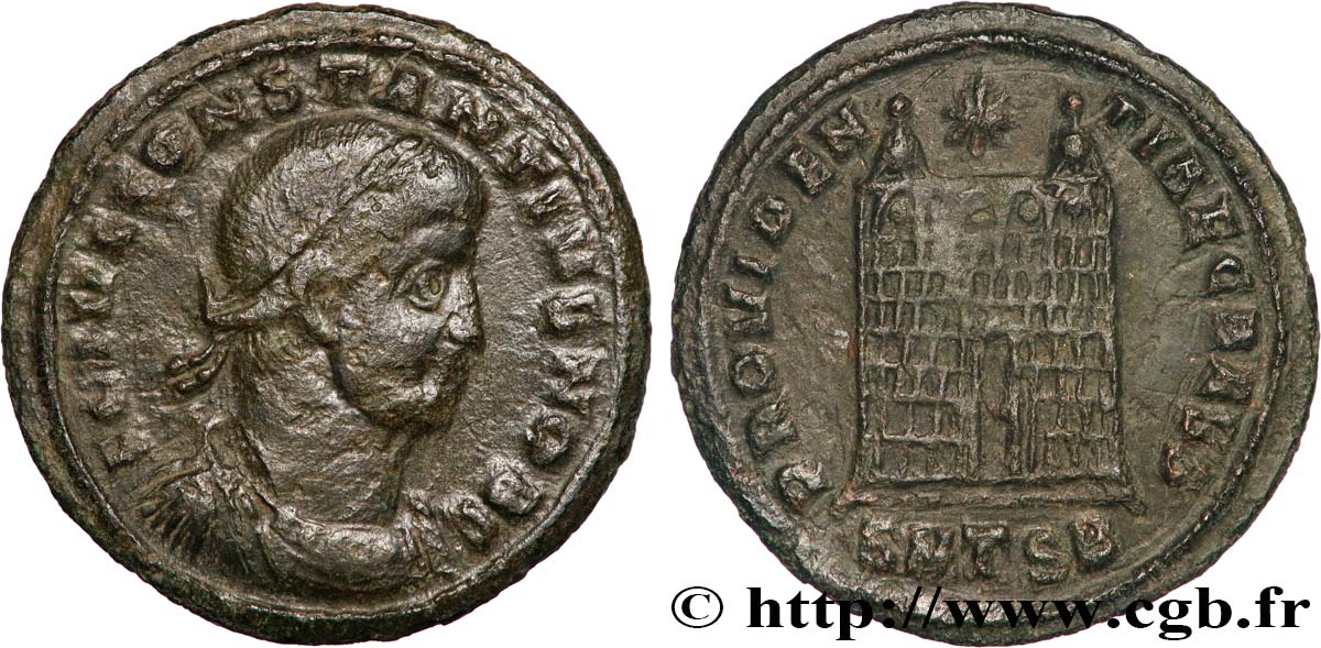 CONSTANCE II Centenionalis ou nummus TTB/TTB+