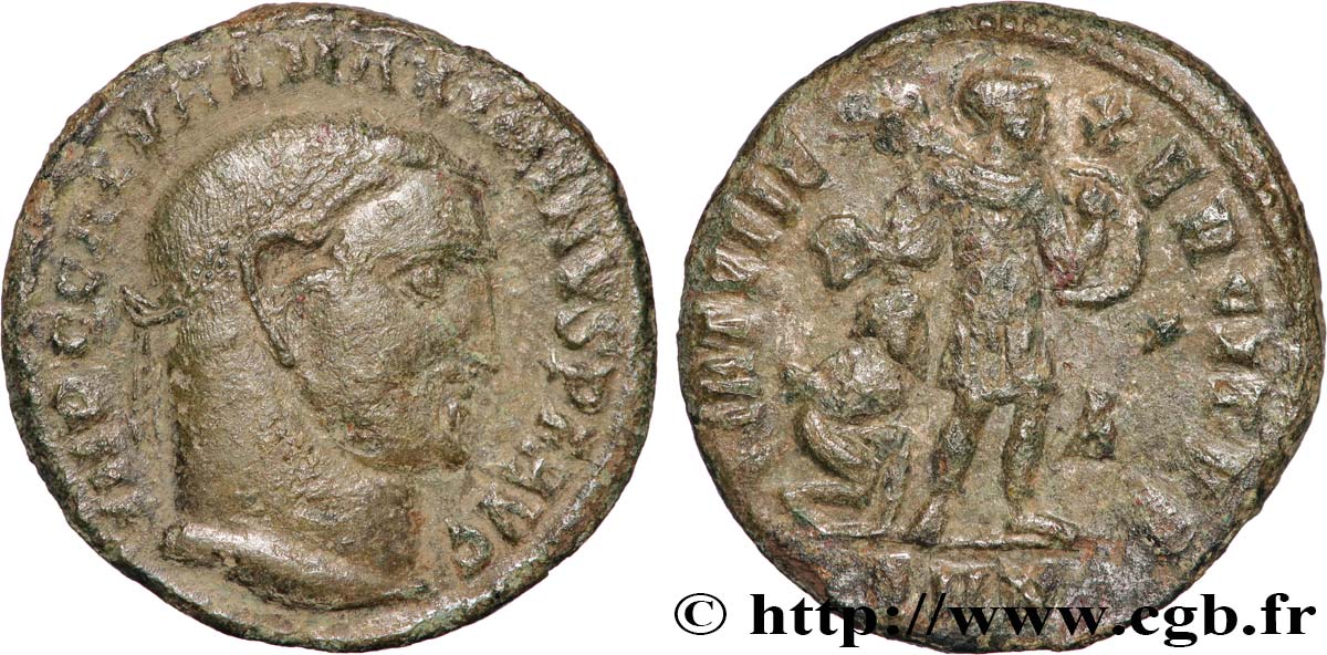 MAXIMIN II DAIA Follis ou nummus TTB
