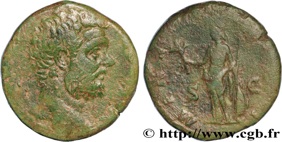 CLODIUS ALBINUS Sesterce VF/VF