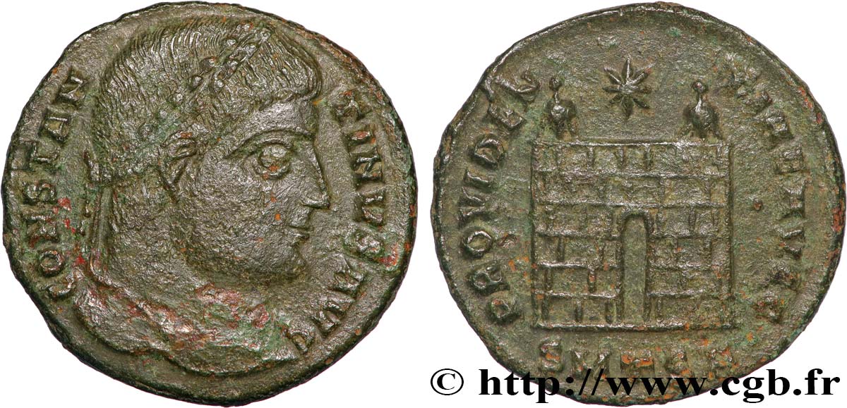 CONSTANTINO I EL MAGNO Centenionalis ou nummus MBC+