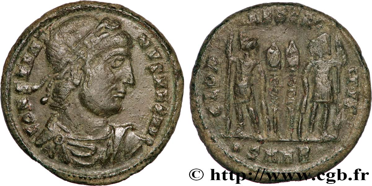 CONSTANTINE I THE GREAT Centenionalis ou nummus AU/XF