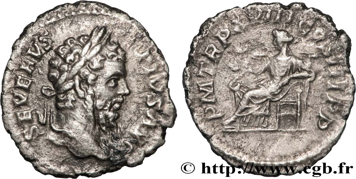 SEPTIMIUS SEVERUS Denier AU/XF