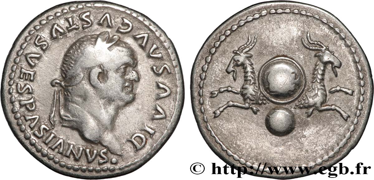 DIVUS VESPASIAN Denier AU