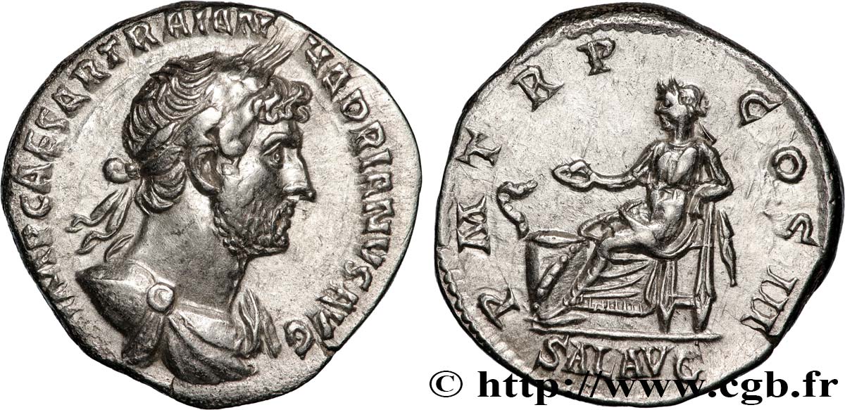 HADRIAN Denier MS/AU