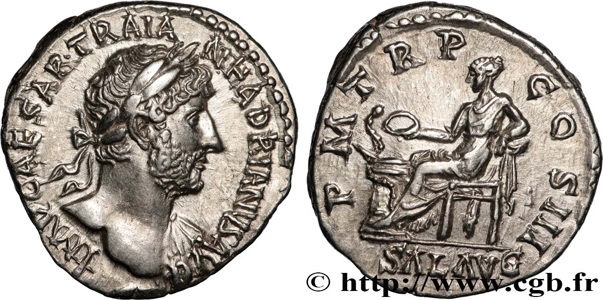 HADRIAN Denier MS