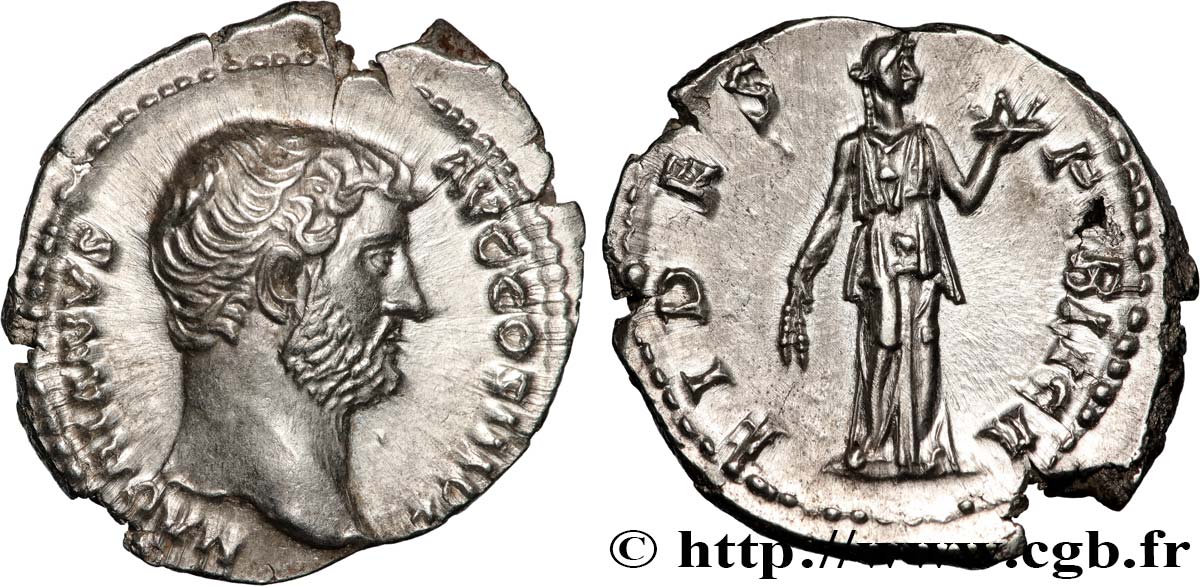 HADRIAN Denier MS