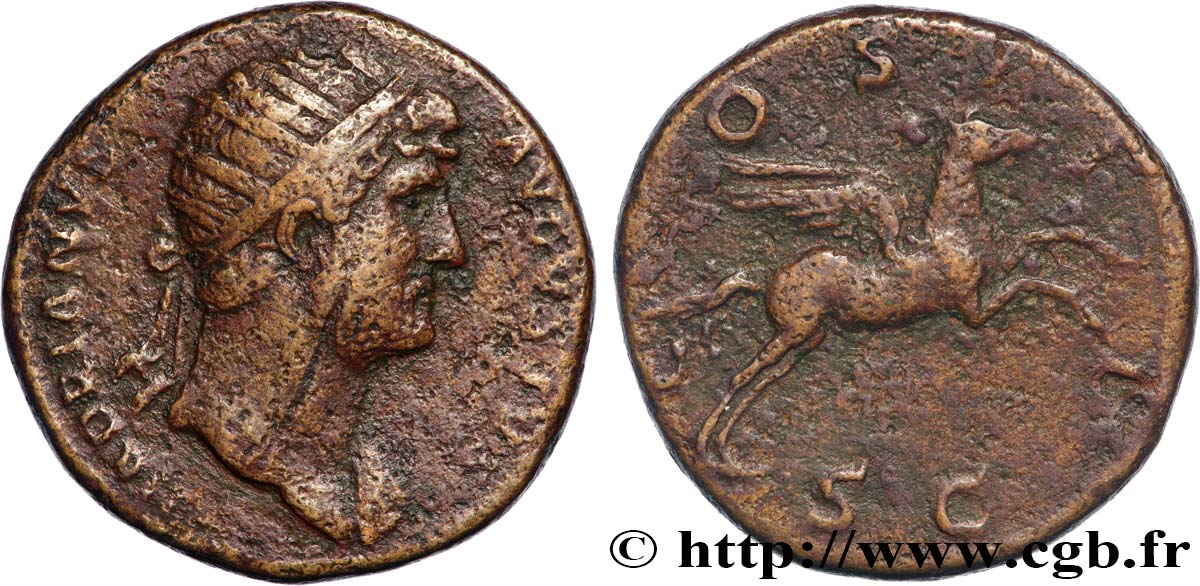 HADRIAN Dupondius VF