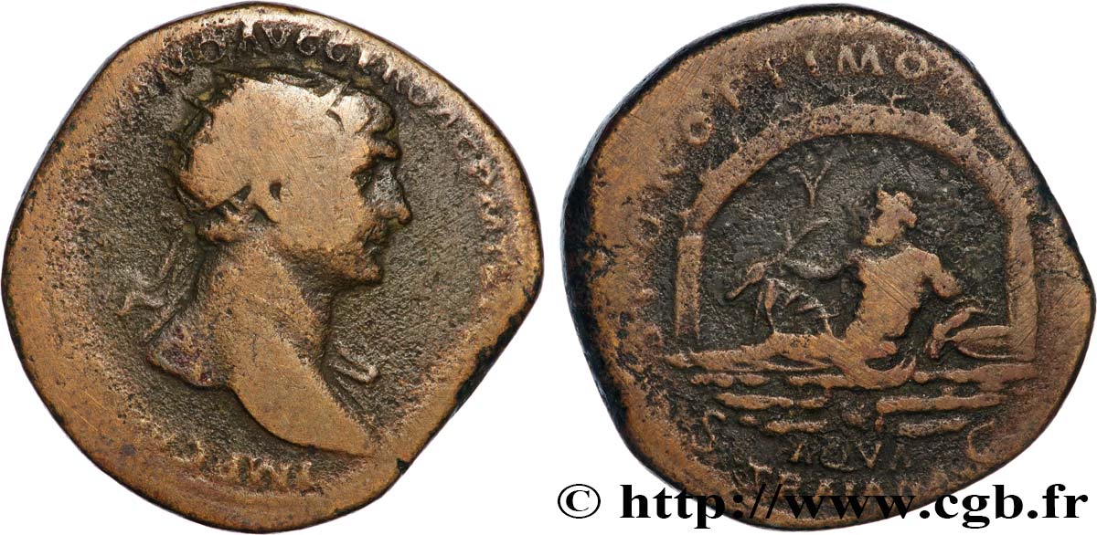 TRAJAN Dupondius TB+