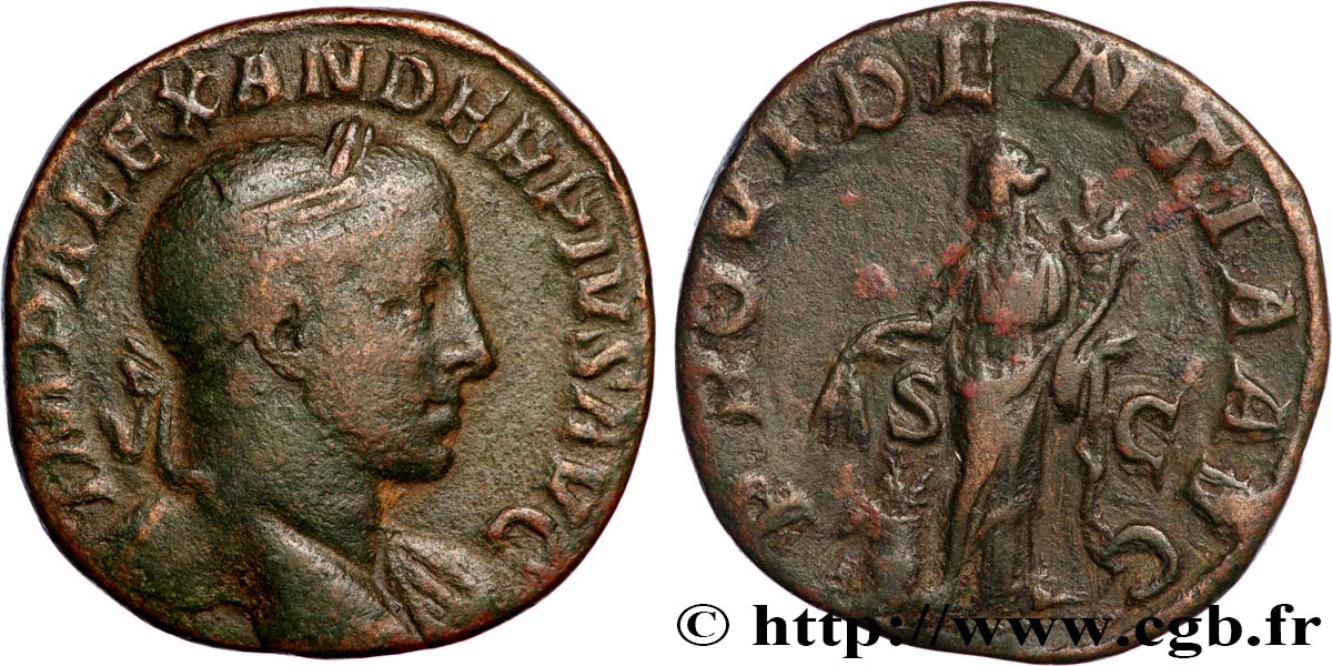 SEVERUS ALEXANDER  Sesterce XF