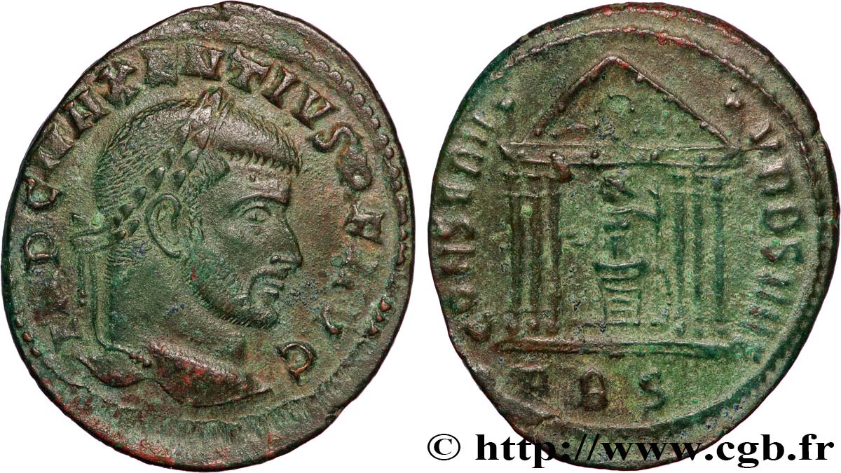 MAXENTIUS Follis ou nummus AU/XF