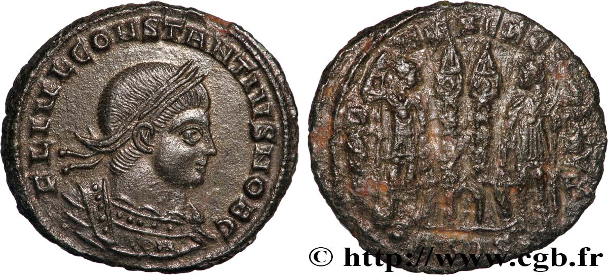 CONSTANTIUS II Centenionalis ou nummus AU/XF