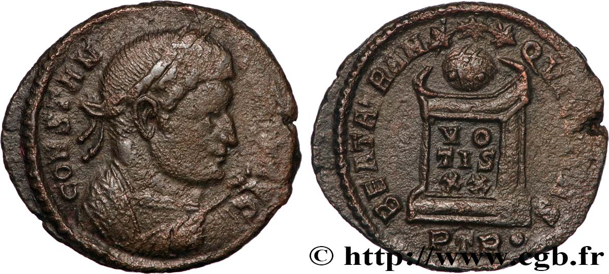 CONSTANTINO I EL MAGNO Centenionalis ou nummus MBC+