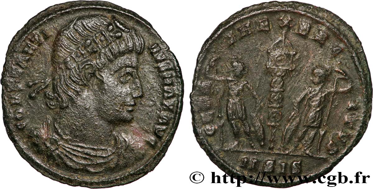 CONSTANTINE I THE GREAT Centenionalis ou nummus AU/XF