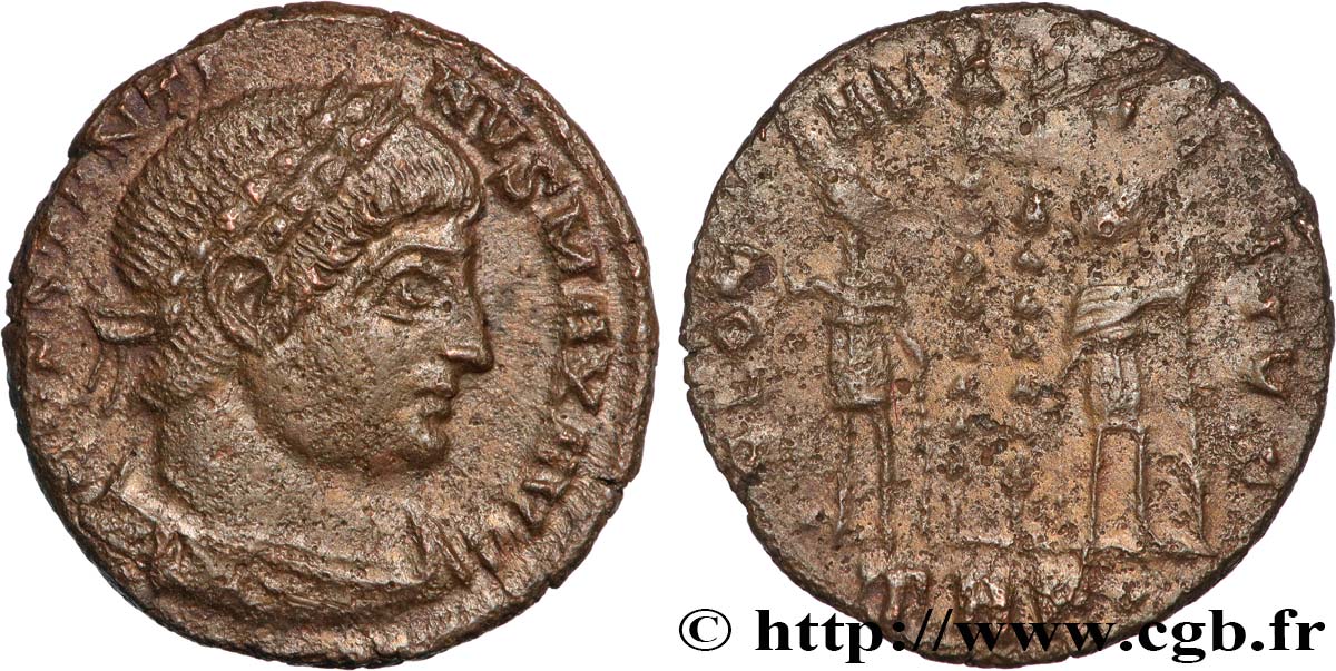 CONSTANTINO I EL MAGNO Centenionalis ou nummus MBC+