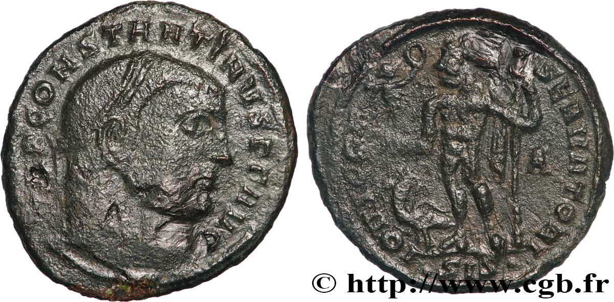 CONSTANTINO I EL MAGNO Follis ou nummus MBC