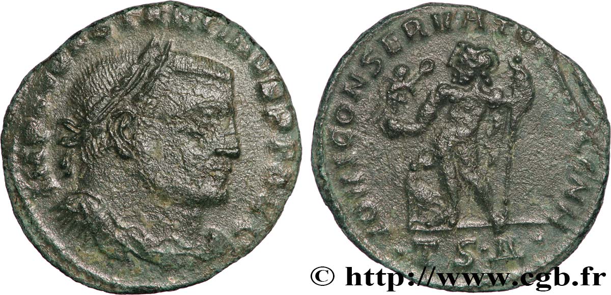 CONSTANTINO I EL MAGNO Follis ou nummus MBC+