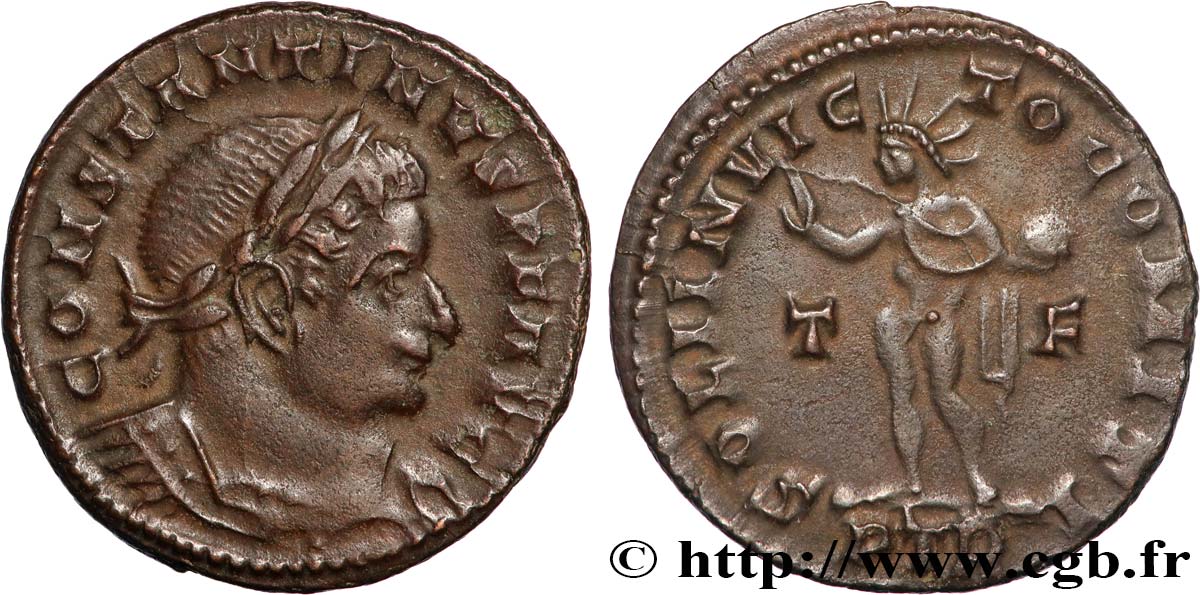 CONSTANTINO I EL MAGNO Follis ou nummus EBC