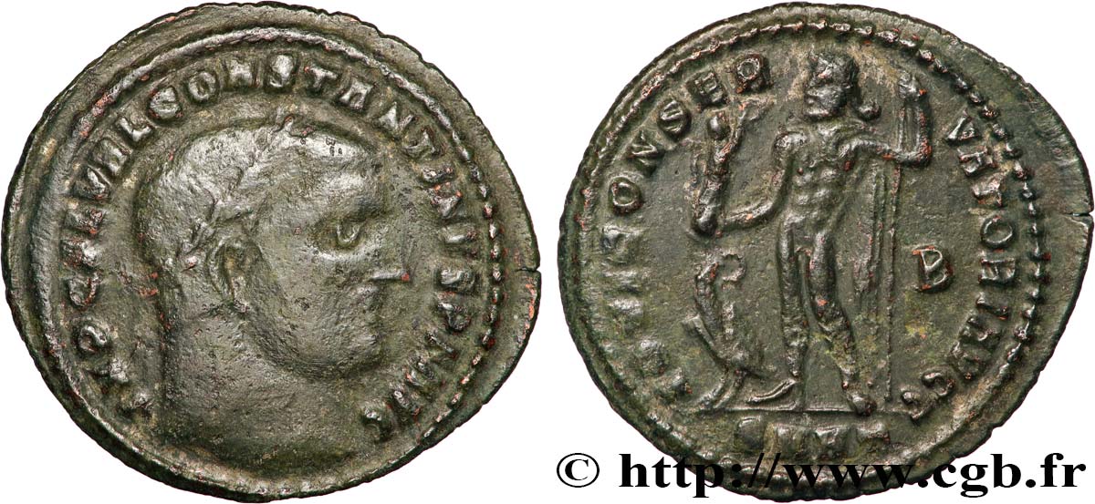 CONSTANTINUS I DER GROßE Follis ou nummus SS/fVZ