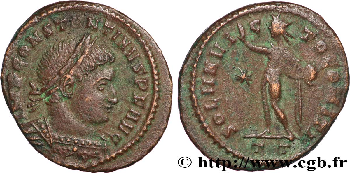 CONSTANTINE I THE GREAT Follis ou nummus AU/XF