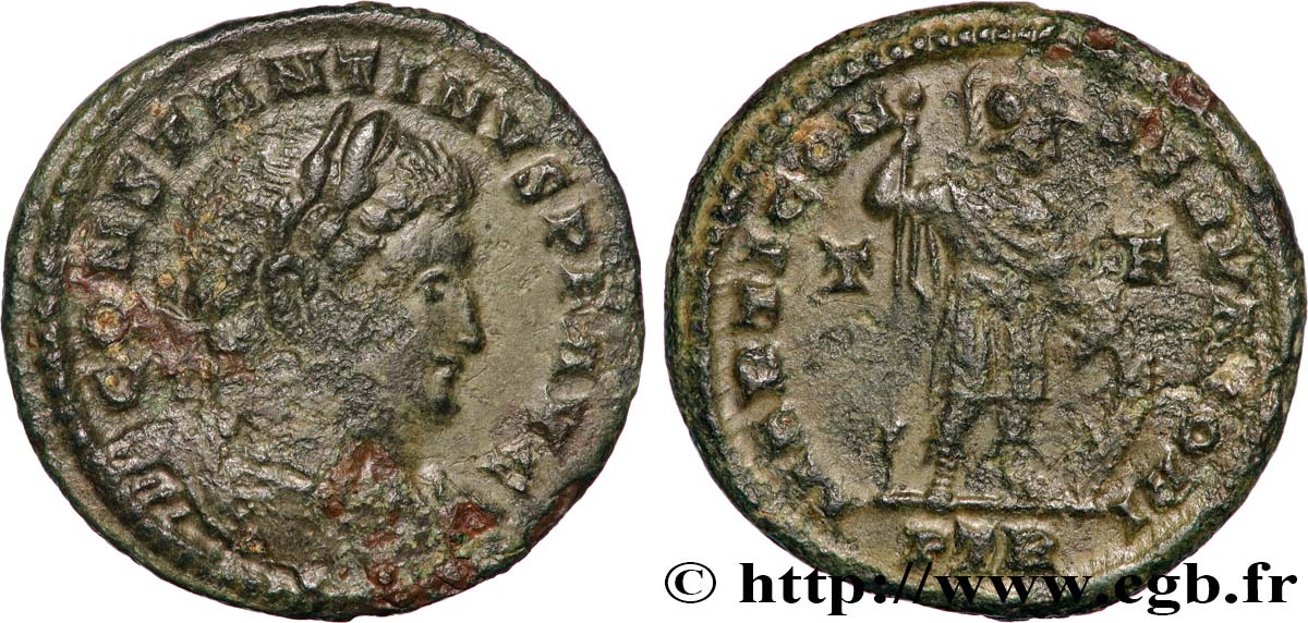 COSTANTINO I IL GRANDE Follis ou nummus q.SPL