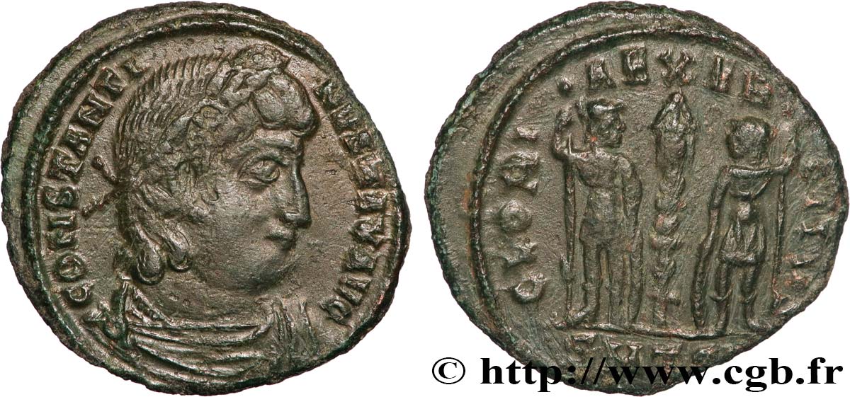 CONSTANTINE I THE GREAT Centenionalis ou nummus AU/XF