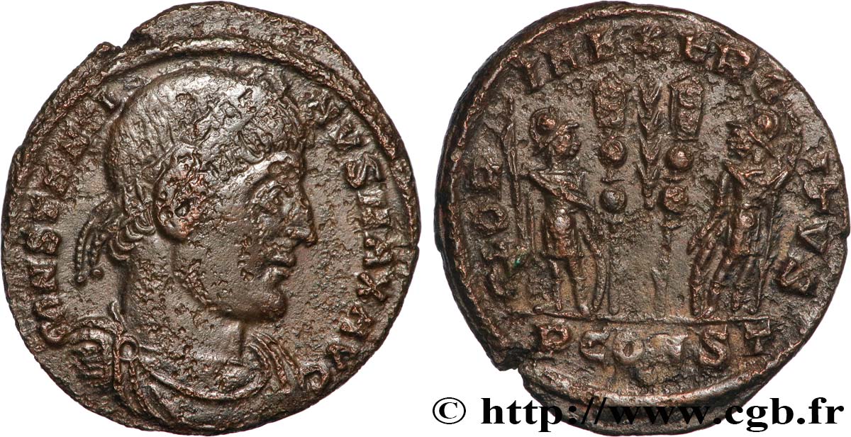 CONSTANTINE I THE GREAT Centenionalis ou nummus AU