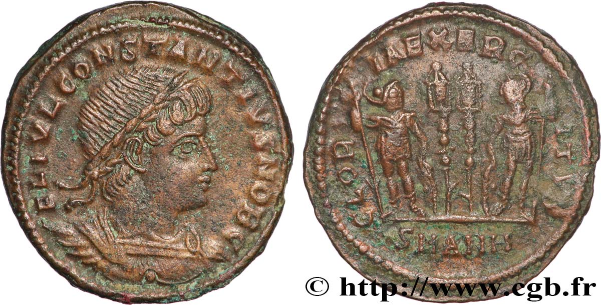 CONSTANTIUS II Centenionalis ou nummus AU