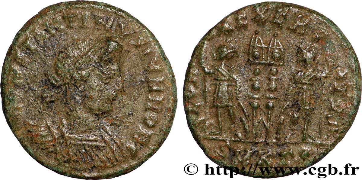 CONSTANTINUS II Centenionalis ou nummus fSS/SS