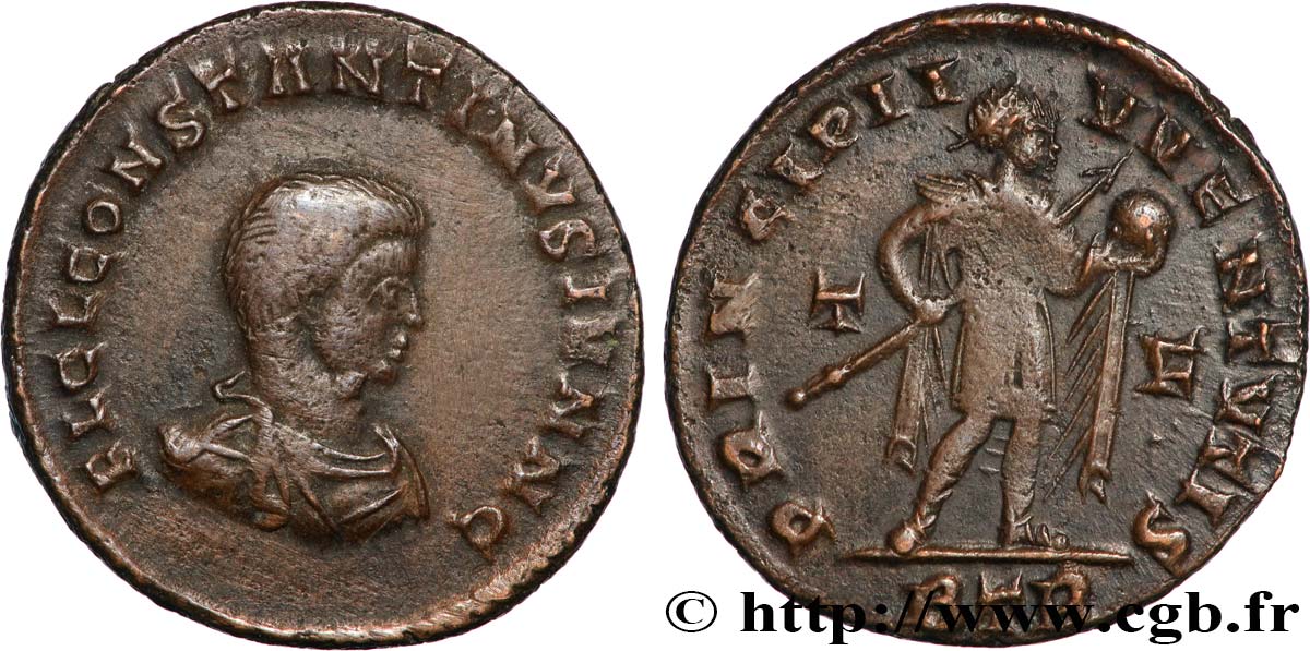 CONSTANTIN II Follis ou nummus TTB+